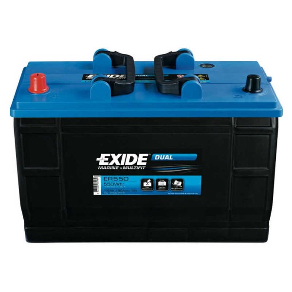 Exide, DUAL Batterie, ER 550, 115Ah, 550Wh, 12V